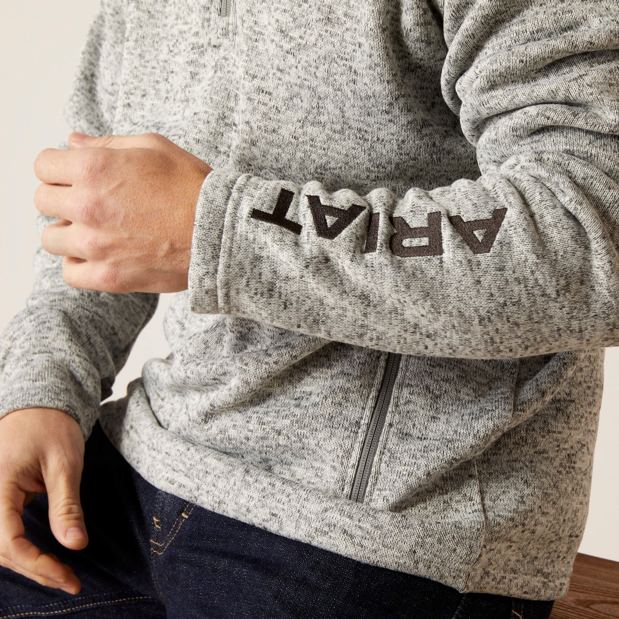 Caldwell Logo 1/4 Zip Sweater