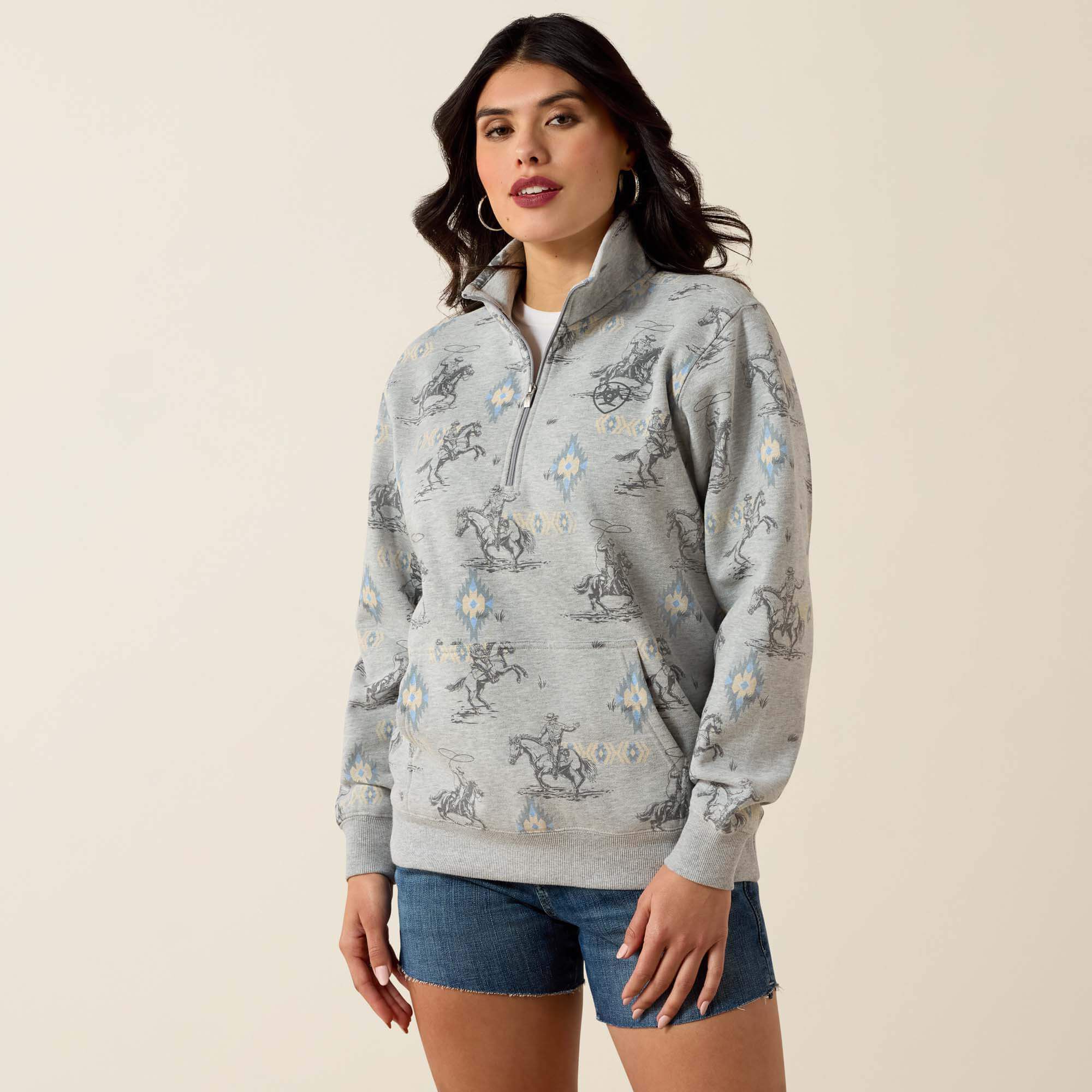 Sapphire 1/2 Zip Sweatshirt
