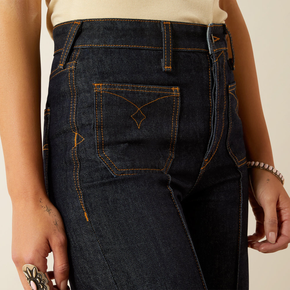 Ultra High Rise Tomboy Western Utility Wide Leg Jean