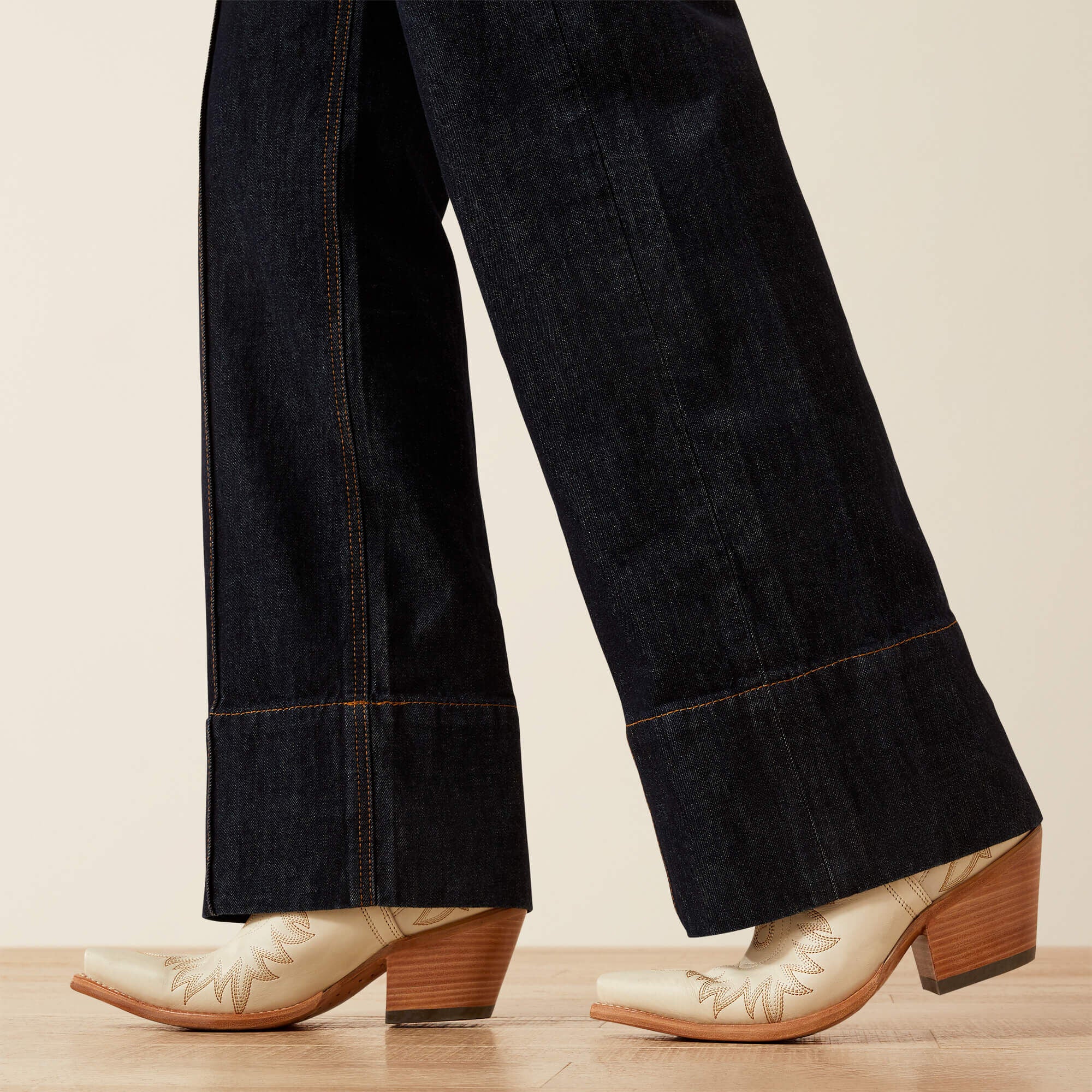 Ultra High Rise Tomboy Western Utility Wide Leg Jean
